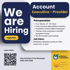 Dibutuhkan segera sales canvassing - TANPA INTERVIEW