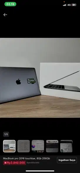 Forsale!!! Macbook 2016 ,touchbar ,8 gb