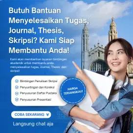 Konsultasi Tugas, Tesis, Skripsi, Program, Edit Journal, Proposal, PPT