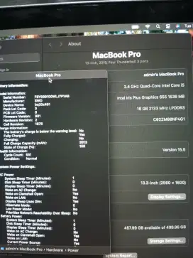 Macbook PRO 2019 touchbar 16gb 512gb retina grey mulus