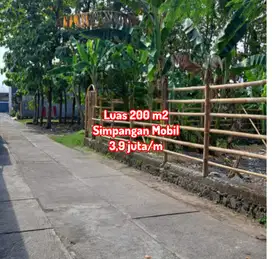 TANAH PEKARANGAN SIMPANGAN MOBIL PURBAYAN BAKI SUKOHARJO GENTAN SOLO