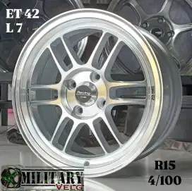 Enkei RPF1 FACE2 R15 Silver Machine Face Lips