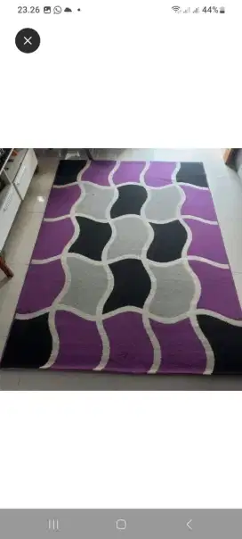 Karpet Ungu & Coklat