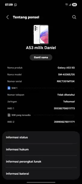 Galaxy A53 5g 8/256 sein