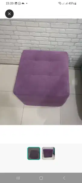 Kursi/Sofa Puff Kotak