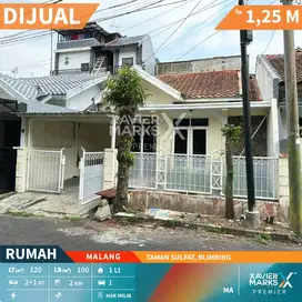 Dijual Rumah Terawat di Taman Sulfat Malang Akses Lokasi Mudah