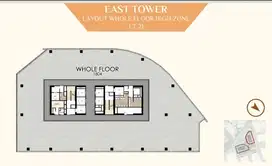 Dijual perkantoran menara syariah whole floor