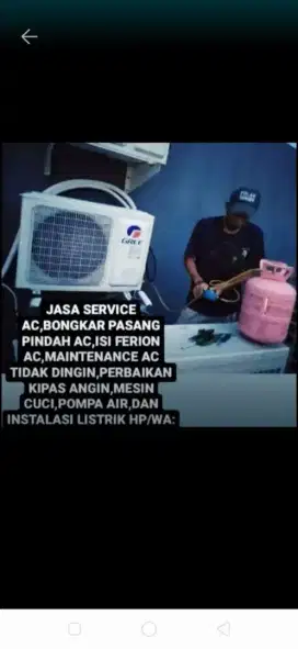 JASA CUCI AC,PERBAIKAN AC,BONGKAR PASANG AC,KULKAS,MESIN CUCI DLL