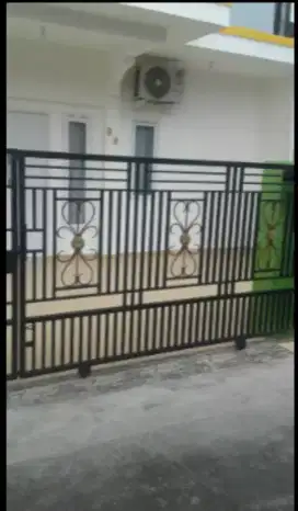 Pintu dorong semi minimalis