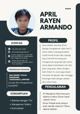 Mencari pekerjaan sebagai driver pribadi/kantor