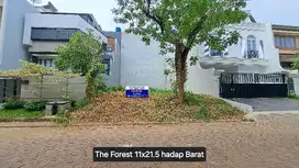 Tanah Kavling Hoek 11x21 The Forest Ancol Barat hadap Barat