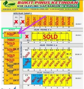 Kavling Siap Bangun Desa Ketindan, Tegalrejo, Lawang Malang