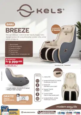 Ready stok kursi pijat promo murah