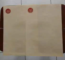 Kertas Segel lama TH 76 Belum Pernah Dipakai Masih Kosong Dijamin Asli