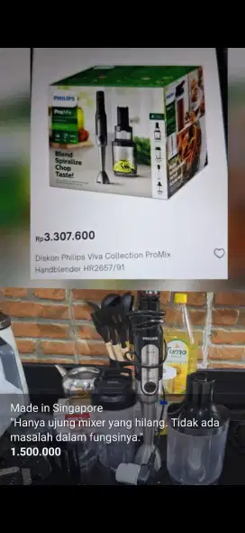 Philips Blender set pro mix