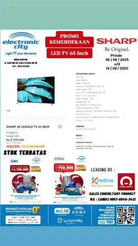 Promo Sharp LED TV