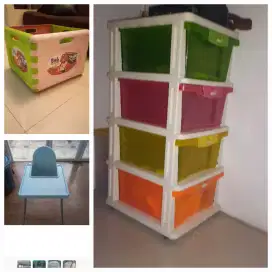 Bundling Lemari, box & Baby Chair