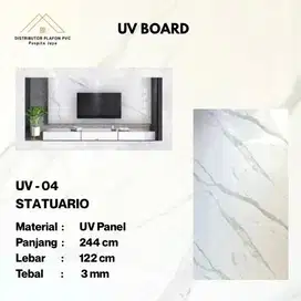 UV BOARD MARBLE BUAT BACKDROP