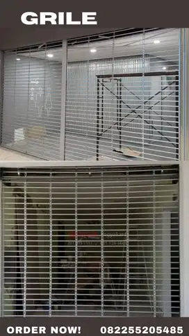 PEMASANGAN ROLLINGDOOR GRILLE STAINLESS