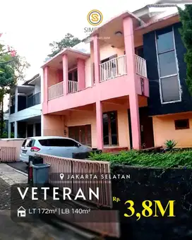 Dijual rumah siap huni dalam di veteran Bintaro Jaksel