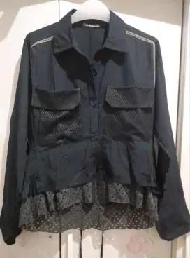 Kemeja Hitam Oline Workrobe