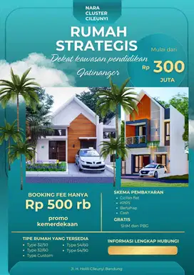 Rumah Indah Islami Harga Promo Strategis dekat Tol Cileunyi Bandung