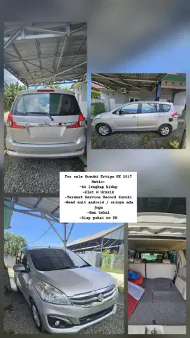 Dijual Suzuki Ertiga GX 2017 Matic