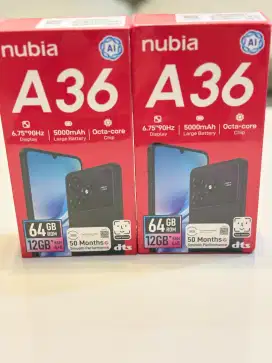[Termurah] ZTE Nubia A36 Ram 12GB (4+8GB)/Internal 64GB Garansi Resmi