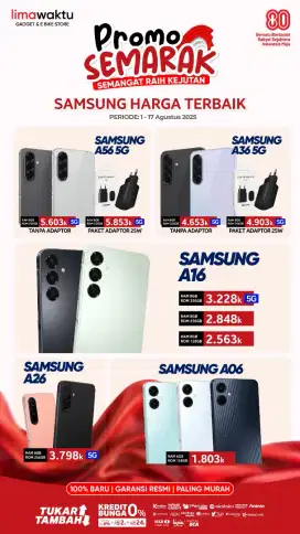 Samsung galaxy a56 5G 8 256 dan 12 256
