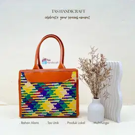 Tas Kulit Anyaman Warna | Tas Wanita Custom | Tas Etnik |Tas Kerajinan
