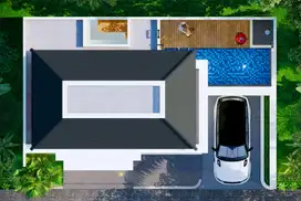 Rumah Mewah Sleman One Gate System Include Private Pool