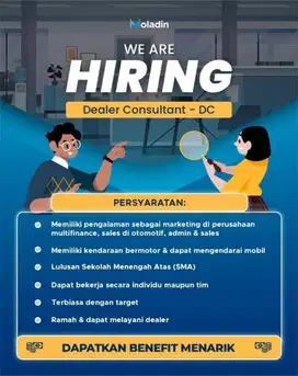 LOWONGAN KERJA DEALER CONSULTANT (DC MITRA)