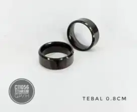 Cincin Titanium Hitam