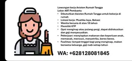 Loker Pembantu Bekasi Lowongan Kerja ART Asisten Rumah Tangga