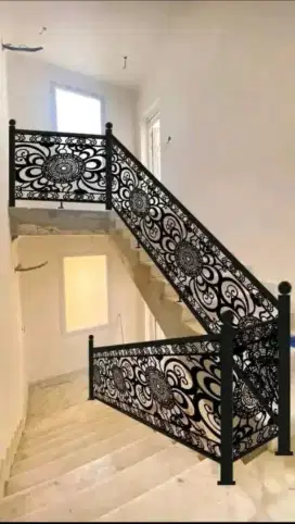 Bengkel las Lampung tralis kanopi pintu pagar gerbang tangga