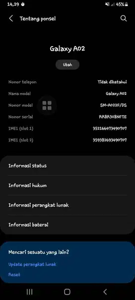 Jual samsung A02