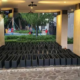pot terrazzo planter panjang