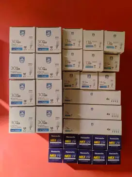 habisin setok sisa proyek lampu led philips/hannochs
