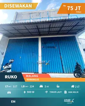 Disewakan Ruko Posisi Hook di Karanglo Malang Dekat Exit Tol