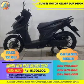 HONDA NEW BEAT DELUXE 2024 CASH/KREDIT DP MURAH SYARAT MUDAH