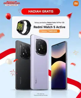 Redmi Note 14 Pro+ 5g Gratis Watch 5 active