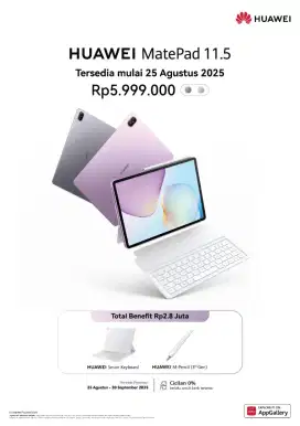 Huawei Matepad 11.5 (2025) bonus keyboard & pen
