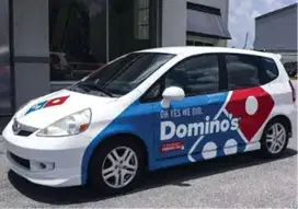 Sticker Branding Mobil truk stiker vinyl laminasi & oneway printing