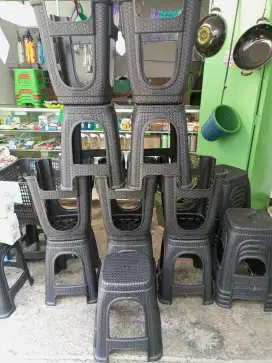 Kursi baso plastik hitam murah