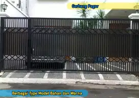 Gerbang Pintu Pagar Halaman Rumah Kantor Klinik Industri Pabrik