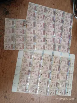 Materai 10.000 kotor belakang nya