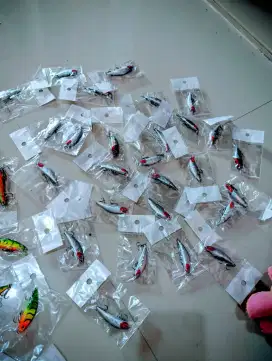 Umpan Minnow casting Warna Gacor Merah Pipi