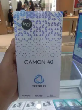 CAMON 40 BARANG BARU
GARANSI RESMI 13 BULAN
SEGEL FRESH, NO REPACK