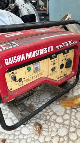 Generator/Genset Daishin SEB7000HSa Honda GX390 – 5.5 kVA, Siap Pakai