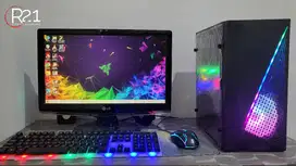 Komputer CPU Gaming Editing Intel Core i7 RAM 8GB VGA 2GB DDR3 FullSet